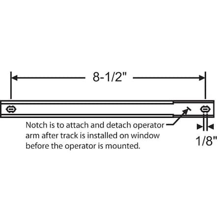 Strybuc SS TRACK F/CASEMENT WINDOW 38-62